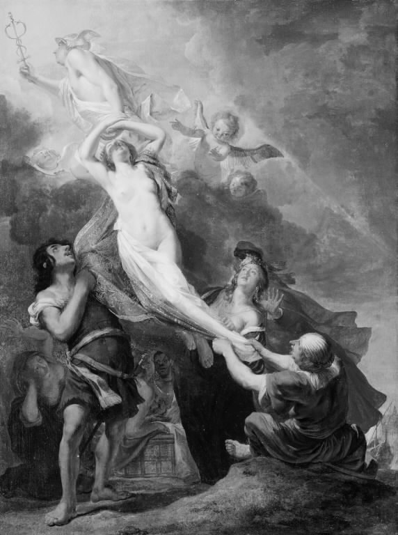 Mercury abducting the Goddess Contento from the Earth